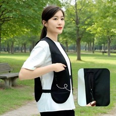 夏季新款男女同款口袋薄款機能坎肩工裝背心外套