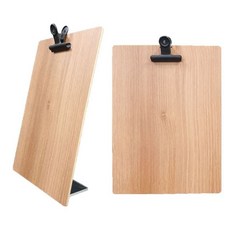 (집게 우드보드판 스탠드형) 안내판 광고판 우드판 bab+7495mH, A5