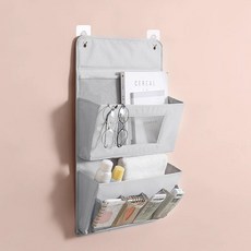 多層布藝收納掛袋, 【40*65cm】二層-靜謐灰,【無異味可水洗】收藏送掛鉤