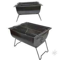 야외 캠핑 휴대용 접이식 화로 숯불 석쇠 조리기구 소형 이동식 야외취사 도구, 1개