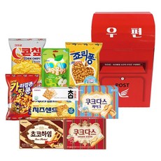 크라운 레트로 우체통, 과자 9종, 1개