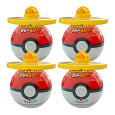 포켓몬스터 라이트 플라이윙 LED 팽이, 4개, 랜덤
