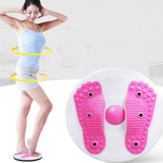 지압 운동 기구 밸런스 회전 마사지 몸매 관리 기구 골반 다이어트 트위스트 트레이닝 스트레칭 컴팩트, 트위스트기 핑크