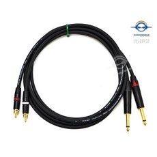Pro Co 120S1 6.3mm 轉 RCA 鍍金訊號線 1.5米, 1個