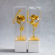 어버이날 카네이션 스승의날 카네이션 선물 골드 조화 카네이션 장미 생일선물 졸업 입학 부모님선물 금장미 금카네이션, 1개