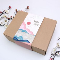 박스둘러포장 전통띠지 띠지 행복일출 200매 선물띠 상자띠 선물포장 전통문양