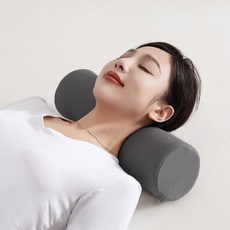 소하임 메모리폼 원형 목베개, 그레이, 1개