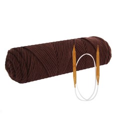 DIY針織棉線 4入+編織棒針 7mm+設計圖案, 28塊巧克力, 1套