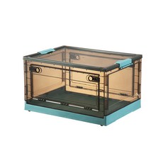 Geo Living折疊式折疊箱收納整理箱 開放型 生活箱, 藍色