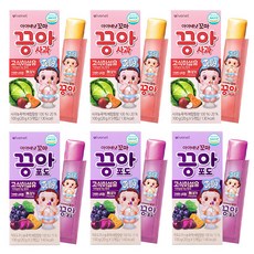 아이배냇 꼬마끙아 젤리 100g (4개 구매시 신신쿨링시트 4매 증정 행사), 3세트, 사과1개+포도1개