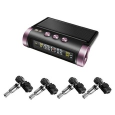 胎內式無線胎壓偵測器 太陽能TPMS 調胎免設定 四輪同顯監控, 1個, 胎內式+真人語音