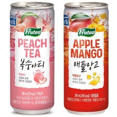 무유무유디자인 푸르밀 푸르티 복숭아티 애플망고 애플망고티, 240ml