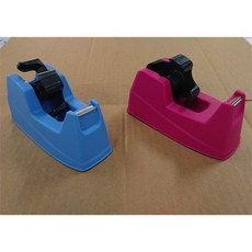 利多文具 兩用桌上型膠台 膠帶台 切台，穩固底座 單手操作, 1個, 藍色