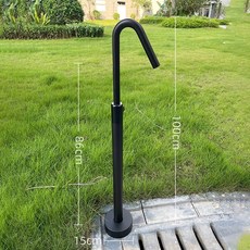 부동급수전 주택 부동전 모델(아웃도어 블랙) 야외 수도 밸브 보호 + 더블수전 동결, T. E 스타일 원 우아한 블랙, 1개