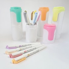 제브라 마일드라이너 10색 형광펜 세트 (사은품 : 마일드라이너 필통), 10색 세트+마일드라이너 케이스(랜덤)