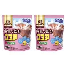 MORINAGA 森永 牛奶可可飲 草莓口味, 2個, 180g