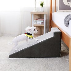 국산 강아지 계단 논슬립 슬라이드 최저 각도 노견용품 슬개골탈구, 스트라이프