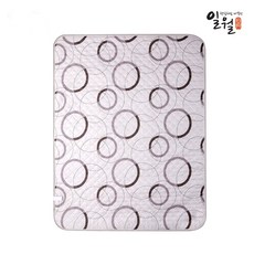 [가격인하 단독세일]일월 워셔블 동그라미 카본매트 싱글 더블 전기매트 전기장판, 싱글 90 x 180 cm