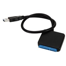 USB 3 0 to SATA 컨버터 2 5인치 HDD SSD 외장 케이블 5Gbps 12V 전원 어댑터, USB 3.0 to SATA 컨버터 컨버터 플러그 없음