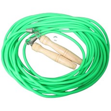 12人跳繩 木柄實心跳繩 台灣製, 綠色, 1個