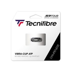 Tecnifibre Vibra Clip ATP 테니스 댐프너 검정색-VCATP 120050, 1개