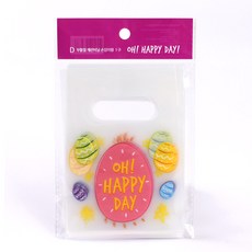 부활절 계란 포장 꾸미기 선물 1구비닐 바구니, 4.1구비닐 오해피, 1세트