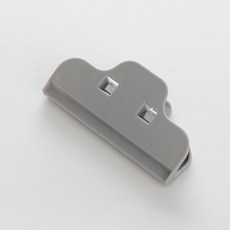 食品夾子 封口夾 奶粉袋零食夾密封器 廚房食物防潮夾 塑膠袋密封夾子, 灰色, 1個, 1