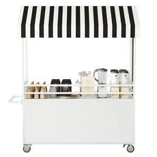 행사 야시장 축제 노점 좌판대 야외 접이식 이동식 테이블 조립식 판매대 야외용 플리마켓 상, 7. 캐비닛 도어 맞춤화, 1. 검은 색