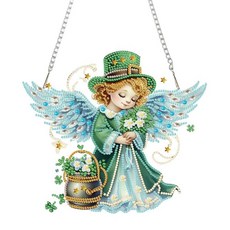 AdVENT 벤트 Wreath 벽걸이 다이아몬드 아트 키트 성인용 DIY 크리스마스 ArtDOT 도트 다이아몬드 페인팅 아트 키트 19 x 19.3cm7.5 x 7.6인치, DP02702