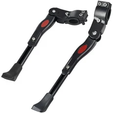 킥스탠드 킥 스탠드 자전거 조정 가능한 MTB 자전거 주차 랙 MTB 산악 자전거 지원 측면 발 받침대 부품, 검은색