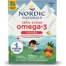 Nordic Naturals 노르딕내추럴 노르딕 오메가-3 피쉬 투티 프루티-36회분 2개, 1개