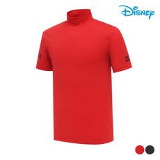 [디즈니골프]남성 냉감 하프넥 베이스 레이어 이너 반팔 티셔츠 DO2MTS033