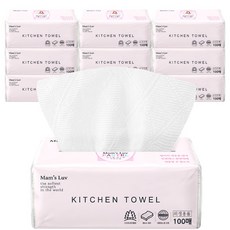 맘스럽 독일더마 파스텔 키친타올 100매 x 9개 천연펄프 무형광 각 고급티슈 휴지 화장지