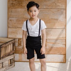[삐에아떼르] 남아발레복 발레리노 멜빵바지 5부 9부