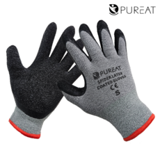 퓨리트 혹한기용 스파이더 라텍스 코팅장갑 안전 작업 노가다 동계 겨울 기모 막장갑, 1개, 그레이 소(S)