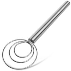 사워도우 베이킹 도구를 위한 스텐레스 더치 스타일 믹서를 사용한 티베아 도우 휘스크, Stainless Steel 3 Circle, 1 Pa, 1개
