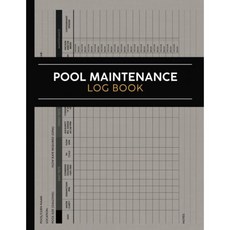 수영장 유지보수 기록부 일일 및 주간 기록 일지 | 체크리스트 화학약품 수질 점검표 완벽한 스파, 수영장 유지보수 기록부 일일 및 주간 기록 일지 | 체