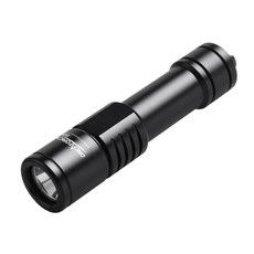 ORCATORCH D520 潛水手電筒 1000流明 機械旋轉開關, 黑