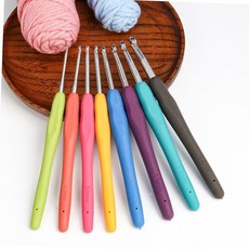 뜨개질 코바늘 9종 세트 2.0-6.0mm 수공예 바늘 도구 뜨개질용품 수예용품 코바늘세트