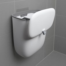 일상플랜 공중부양 걸이형 쓰레기통, 화이트