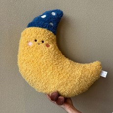 星空系列毛絨抱枕沙發靠墊玩偶, 月亮50×45cm