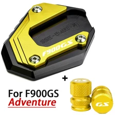 BMW F900GS F 어드벤처 ADV 2024 모터 CNC 풋 사이드 스탠드 확대 패드, 10 Combo gsadv Gold
