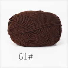 5개 혼합 색상 얀 밀크 코튼 얀 세트 핸드메이드 DIY 공예 스웨터 스카프 뜨개질용, 62 B61-5PCS