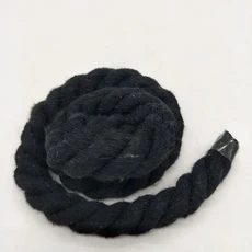 1-5 미터 12mm 3 가닥 트위스트 코튼 로프 짠 브레이드 가방 코드 홈 장식 Drawstring 밧줄 DIY 바느질 액, 03 12mm-1Meter, 20 Black