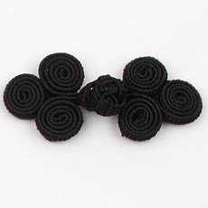 달팽이매듭단추 전통 매듭단추 생활한복단추 차이나단추, 8개, 달팽이매듭단추(블랙)