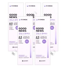 동아제약 굿뉴스 얼리체크 임신테스트기, 5개