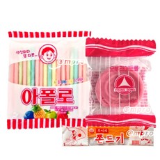 오부라이트 테이프과자5개 아폴로10개 추억쫀드기1개, 1개