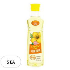 오뚜기 카놀라유, 900ml, 5개