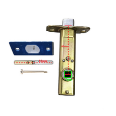 탑그린자체생산품 방문손잡이 부속 문고리 래치 면판 안전핀 잠금장치 소음방지60/7+60핀, 1개