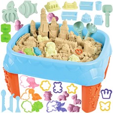 유아용 매직 클레이 도우 플레이 테이블 샌드 스노우 lc43-8, 혼합색상, 1세트, 2.5kg